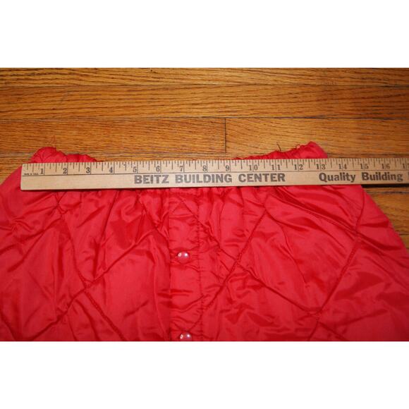 Vintage 1950's Marshall Gamemaster Red Quilted Hunting Snow Pants Mens L - Picture 7 of 9